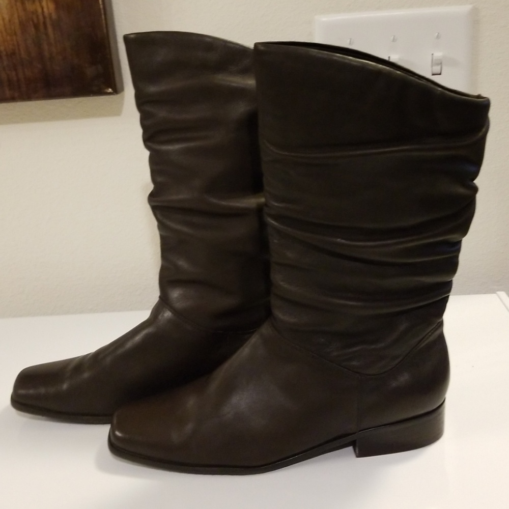 Croft and Barrow brown leather boots